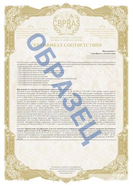 Образец Приложение к СТО 01.064.00220722.2-2020 Лысьва Сертификат СТО 01.064.00220722.2-2020 